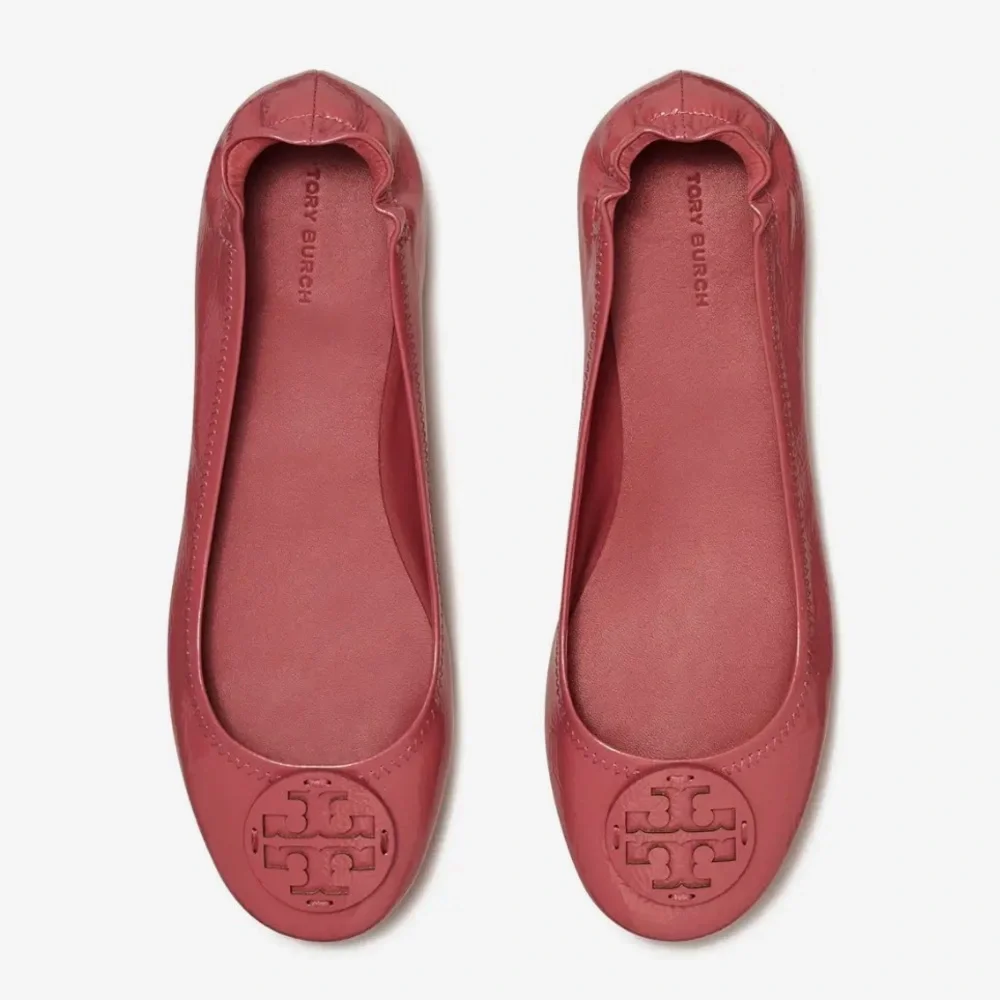 Tory Burch Minnie Travel Ballet Shoes - Washed Berry - Picture 6 of 6